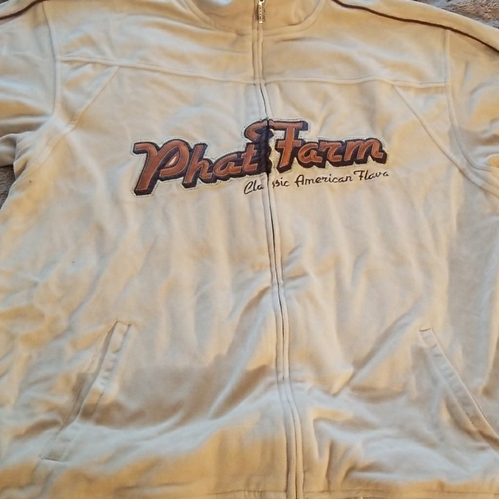 Phat farm full zip velour jacket sz XL